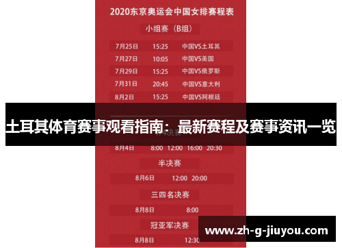 土耳其体育赛事观看指南：最新赛程及赛事资讯一览